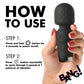 XR Brands | BANG! 10X Mini Silicone Wand Vibrator - Black