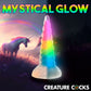 Creature Cocks Uni-Glow - Glow in Dark Rainbow 19.5cm Unicorn Fantasy Dildo