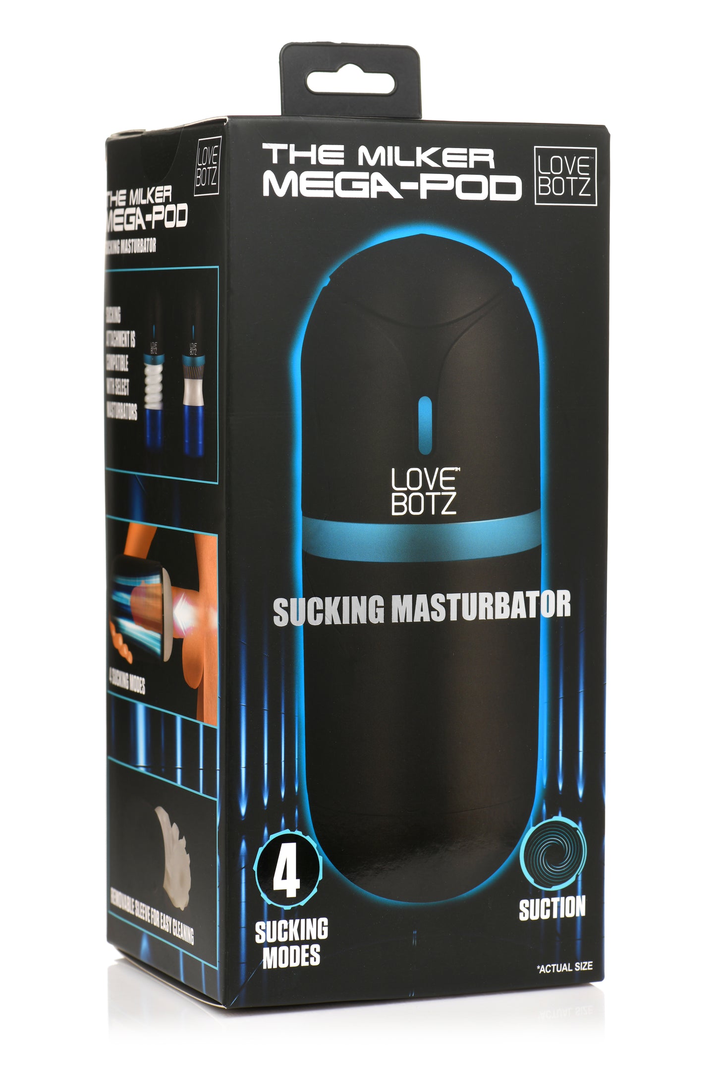 LoveBotz The Milker Mega-Pod USB Rechargeable Male Masturbator