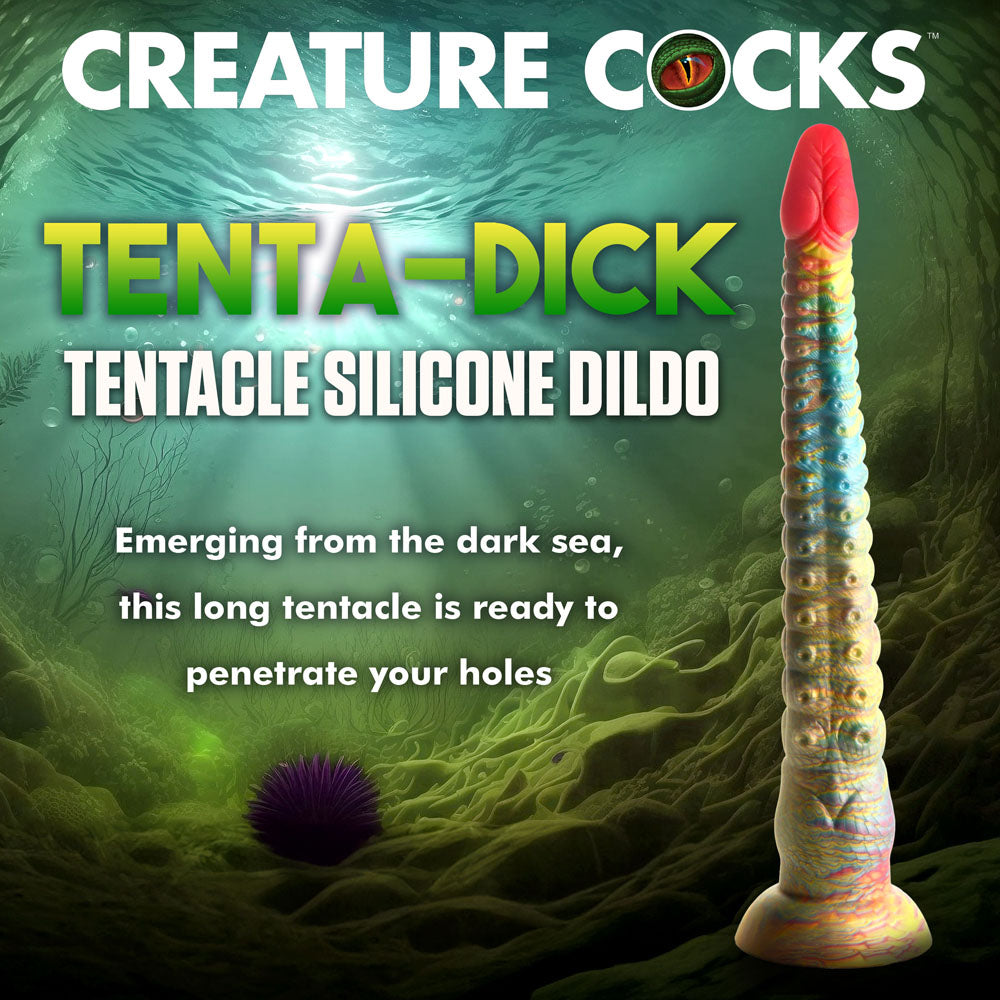 Creature Cocks Tenta-Dick - Multi-Coloured 32cm Tentacle Fantasy Dildo