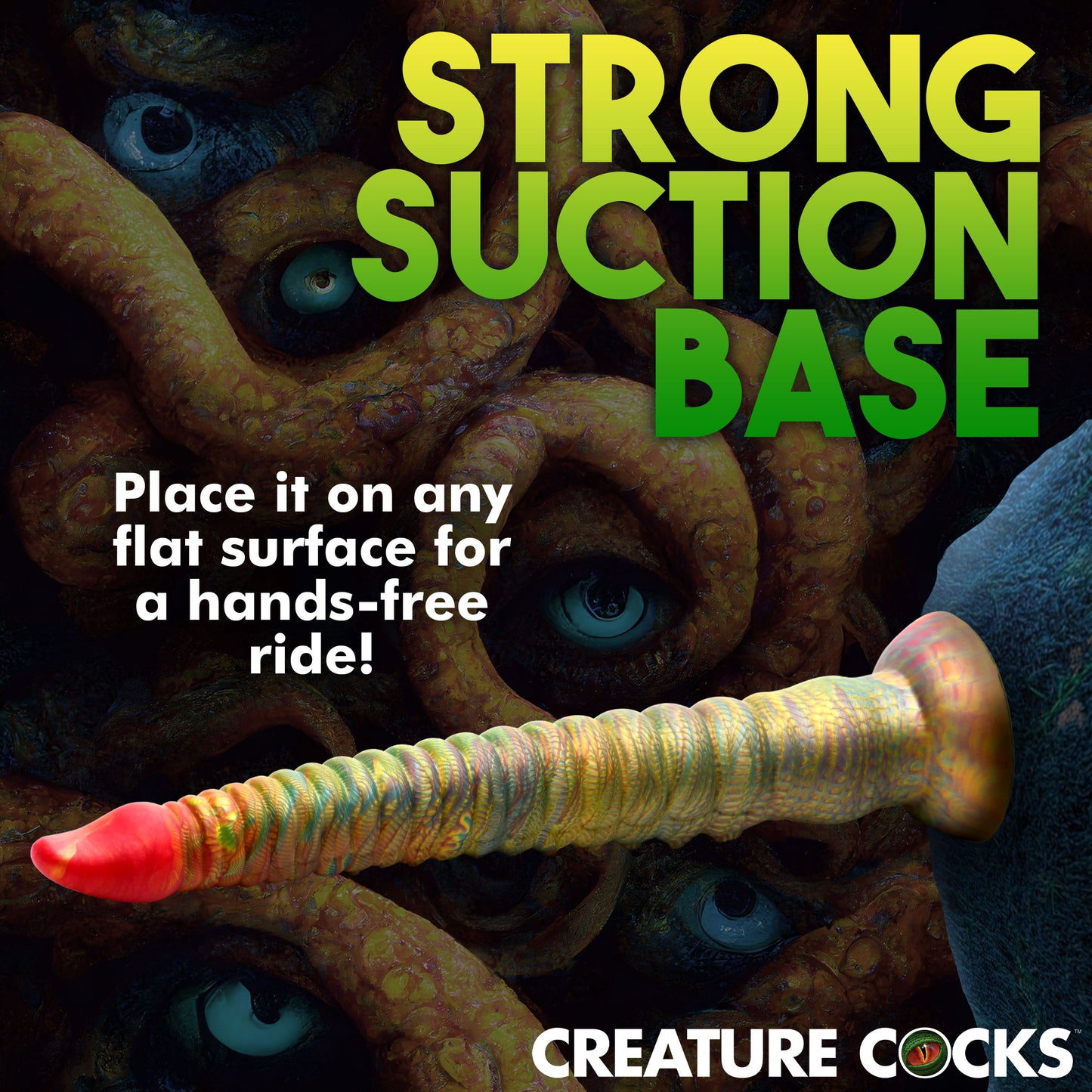 Creature Cocks Tenta-Dick - Multi-Coloured 32cm Tentacle Fantasy Dildo