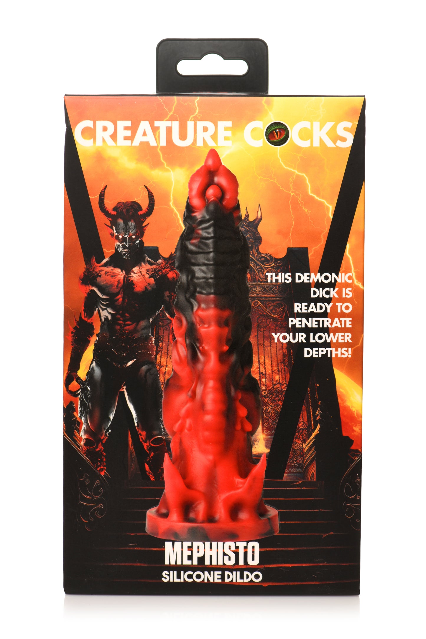 Creature Cocks Mephisto - Red/Black 18.5cm Fantasy Dildo