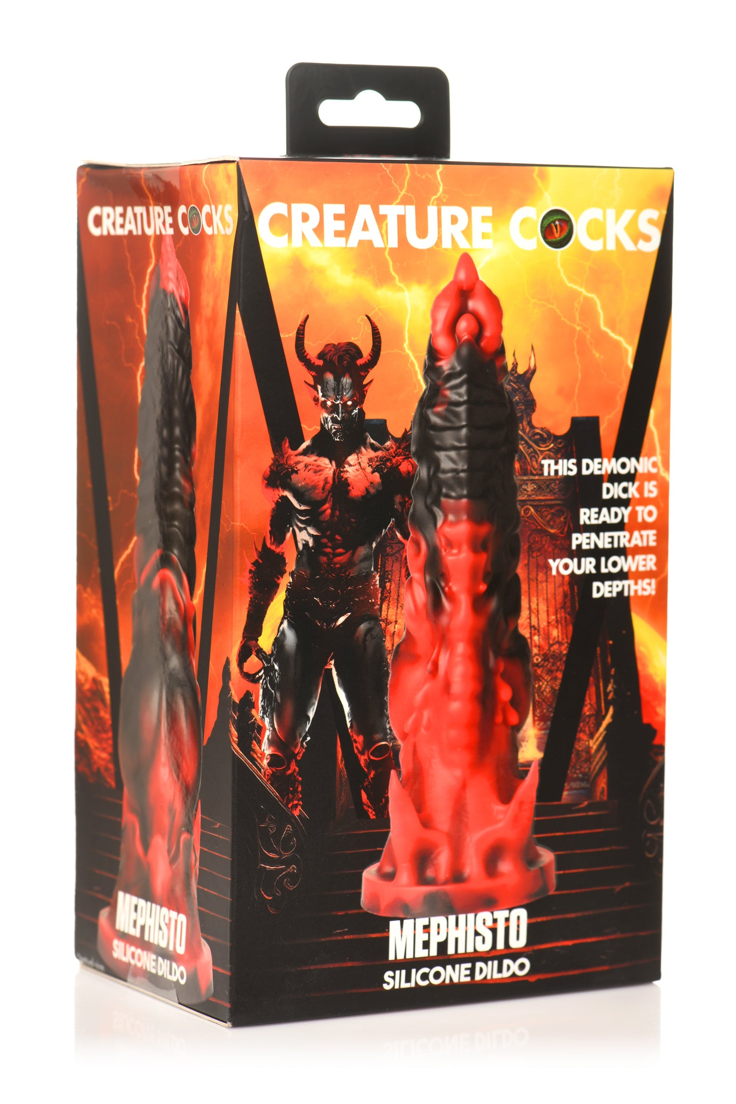 Creature Cocks Mephisto - Red/Black 18.5cm Fantasy Dildo