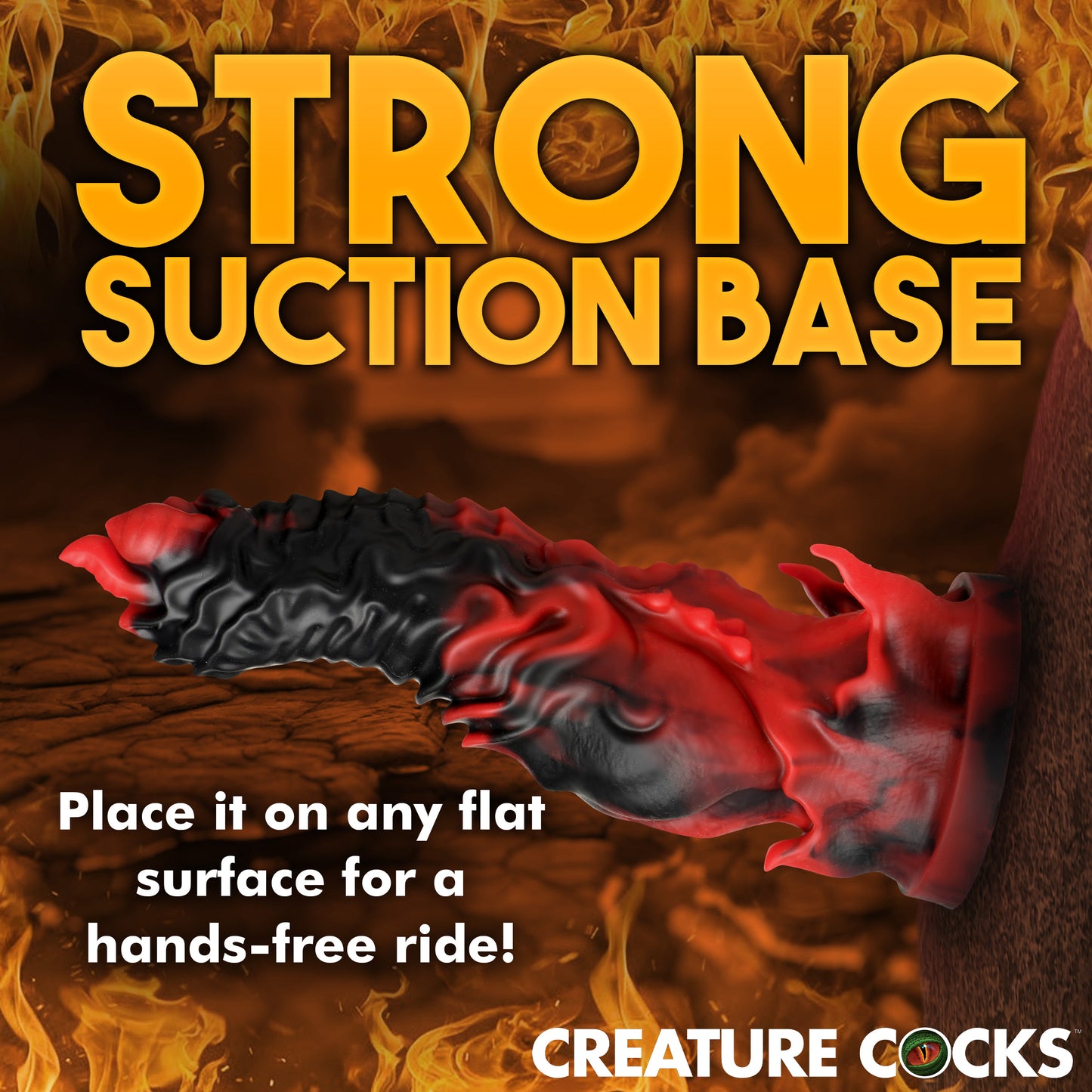 Creature Cocks Mephisto - Red/Black 18.5cm Fantasy Dildo