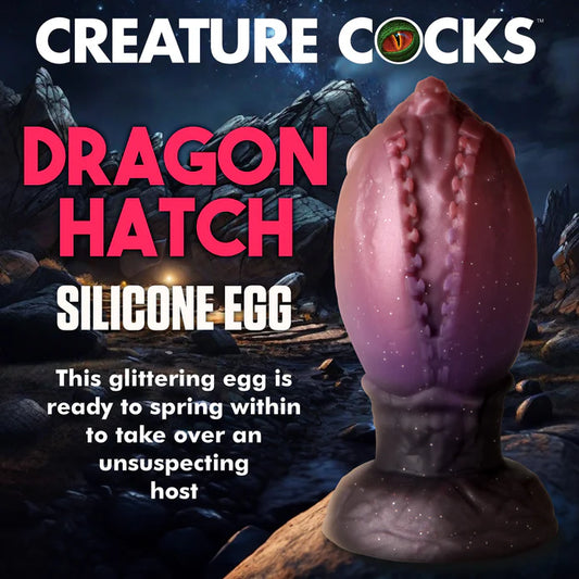 Creature Cocks Dragon Hatch Silicone Egg Large Dildo