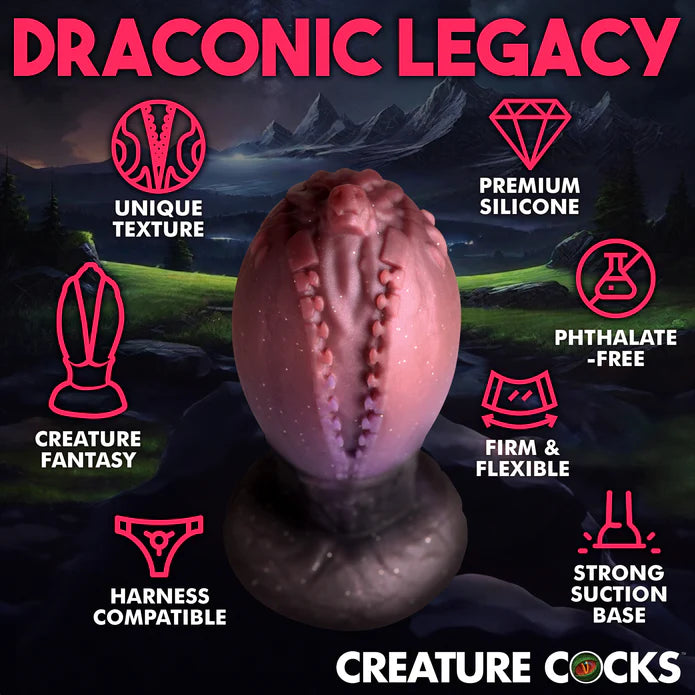 Creature Cocks Dragon Hatch Silicone Egg Large Dildo