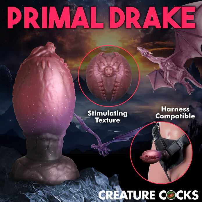 Creature Cocks Dragon Hatch Silicone Egg Large Dildo