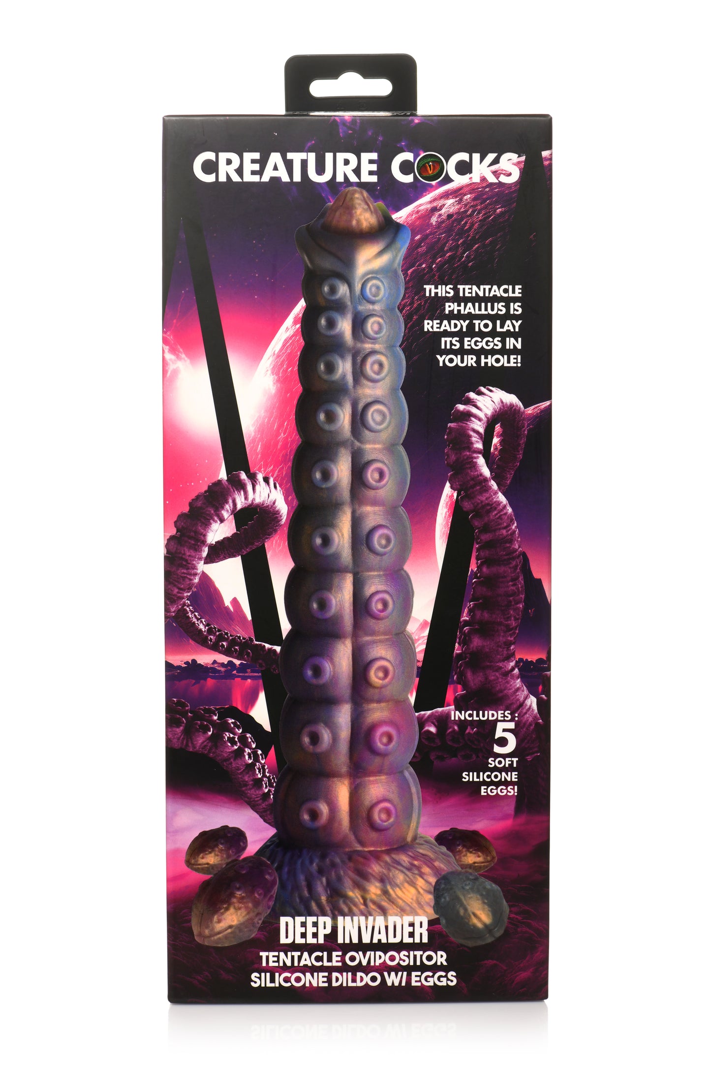 Creature Cocks Deep Invader - Multi-Coloured 22.9cm Ovipositor Fantasy Dildo