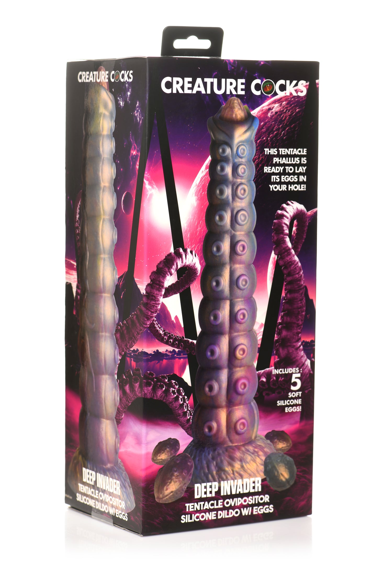 Creature Cocks Deep Invader - Multi-Coloured 22.9cm Ovipositor Fantasy Dildo