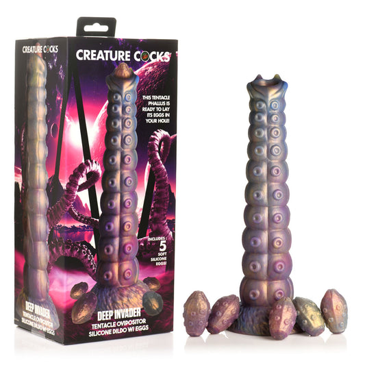 Creature Cocks Deep Invader - Multi-Coloured 22.9cm Ovipositor Fantasy Dildo