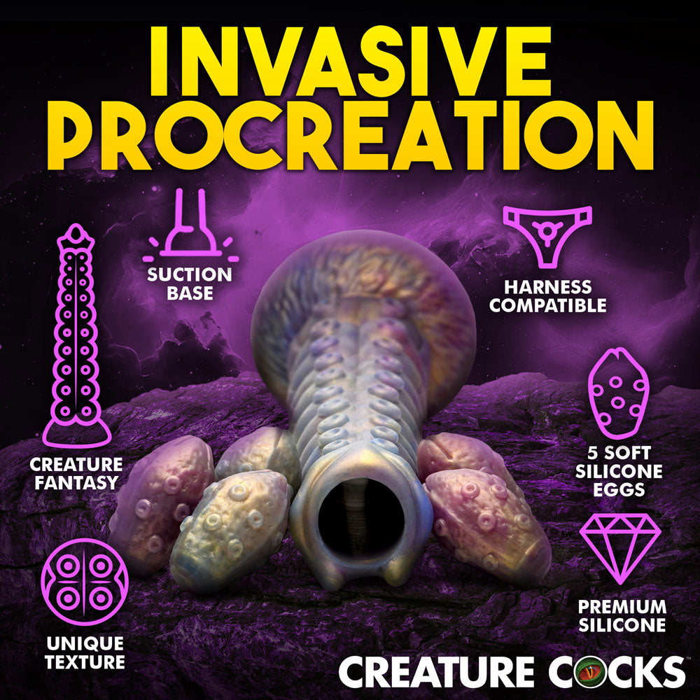 Creature Cocks Deep Invader - Multi-Coloured 22.9cm Ovipositor Fantasy Dildo