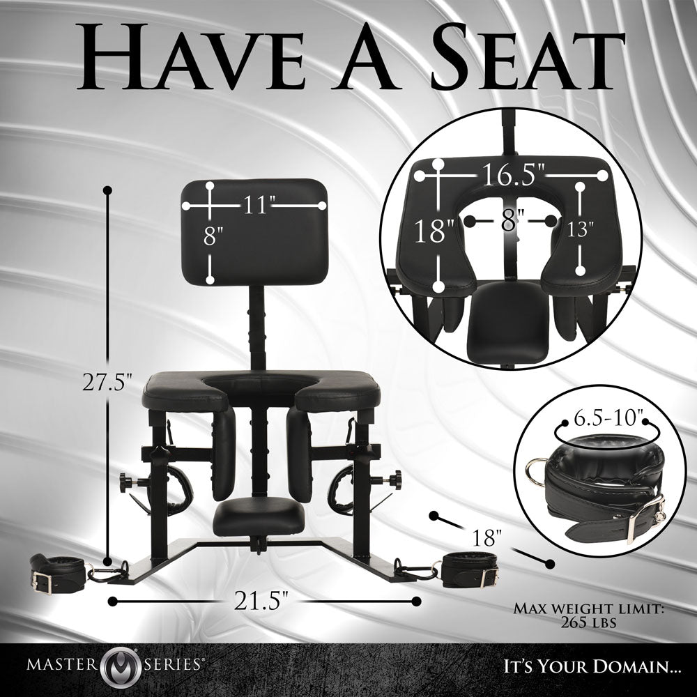 Master Series Pleasure Throne - Oral Sex Chair