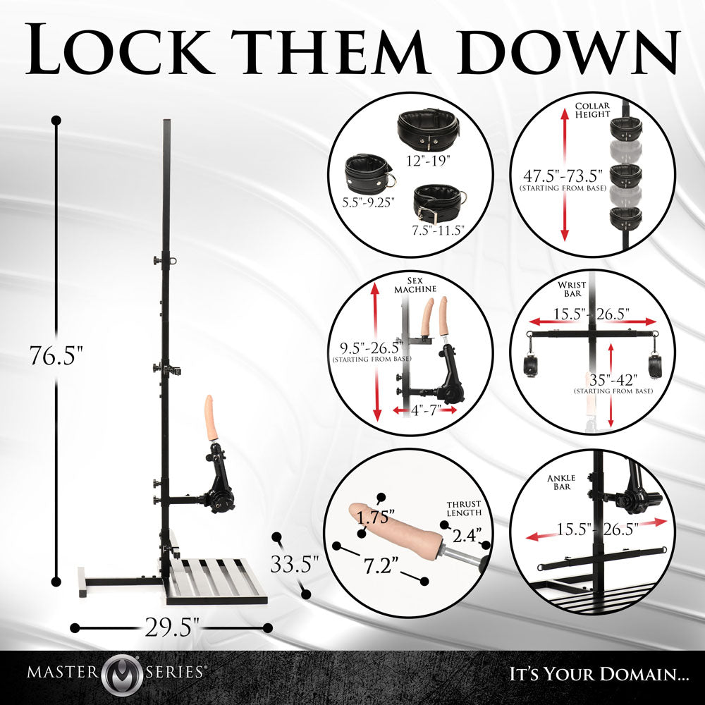 Master Series Ultimate Enforcer - Forced Orgasm Tower with Mains Powered Machine