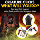 Creature Cocks Fire Demon Keychain - Novelty Fantasy Dildo Keyring