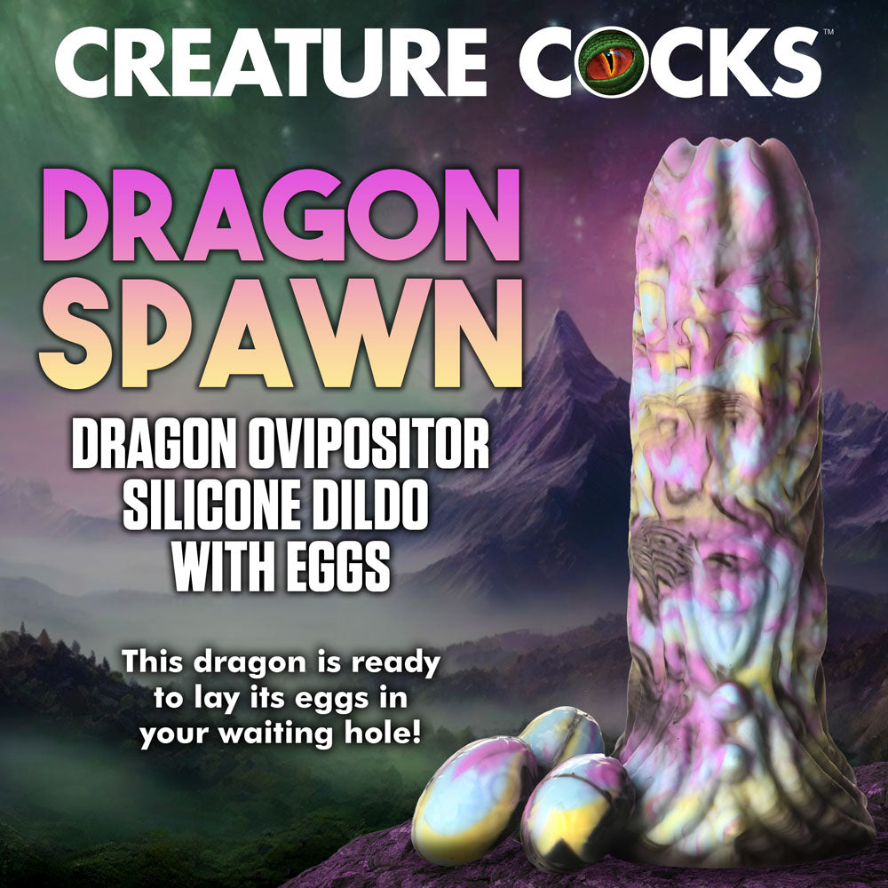 Creature Cocks Dragon Spawn - Multi-Coloured 18.5 cm Ovipositor Fantasy Dildo