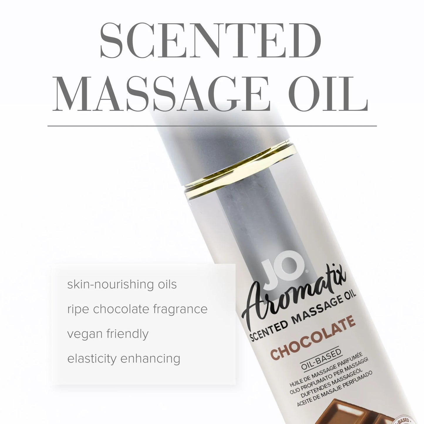 JO Aromatix Chocolate Scented Massage Oil 4oz/120ml