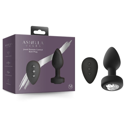 AAPD | Ashella Vibes Jewel Remote Control Butt Plug Medium