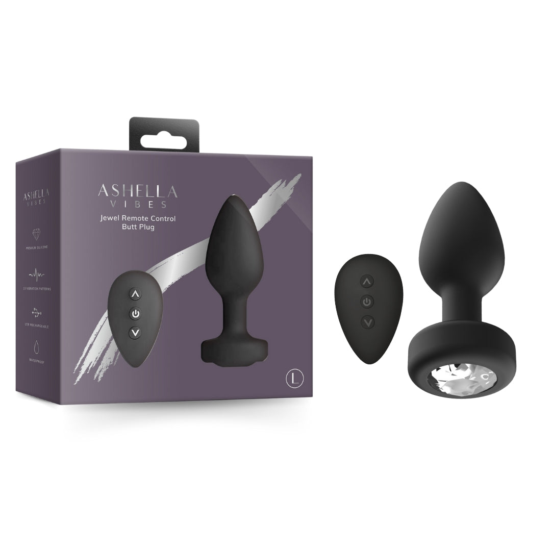 AAPD | Ashella Vibes Jewel Remote Control Butt Plug Large