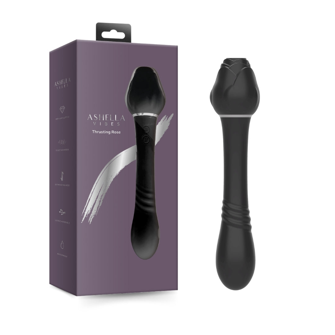 AAPD | Ashella Vibes Thrusting Rose Suction Vibrator