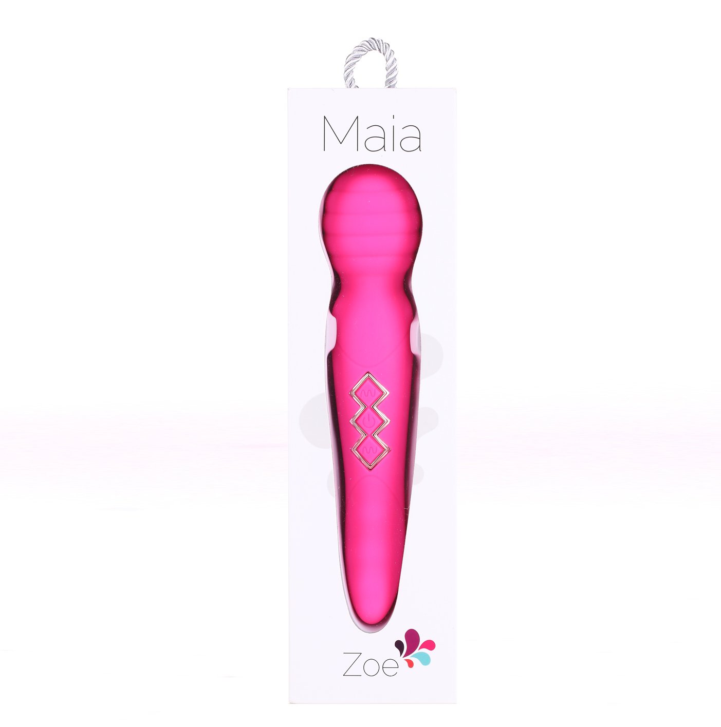 Maia Toys | Maia Zoe Pink 21.6cm USB Rechargeable Dual Vibrating Massage Wand