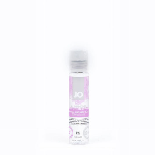 JO Massage Glide All-In-One Sensual Lavender Fields Silicone Lubricant 4oz/120ml