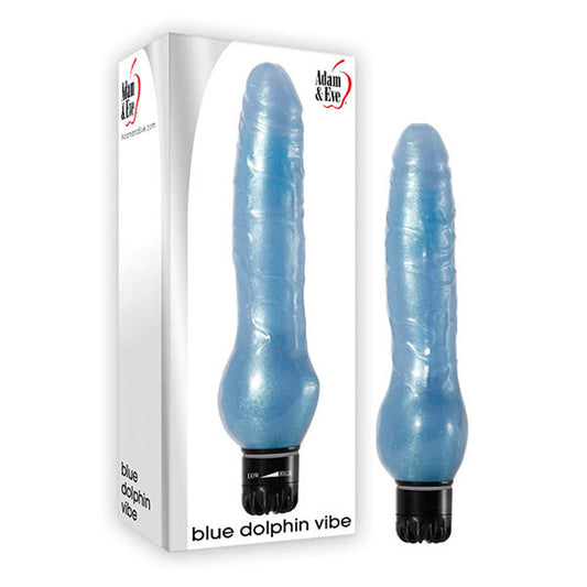 Adam & Eve Blue Dolphin Vibe Blue 21.6cm (8.5") Vibrator