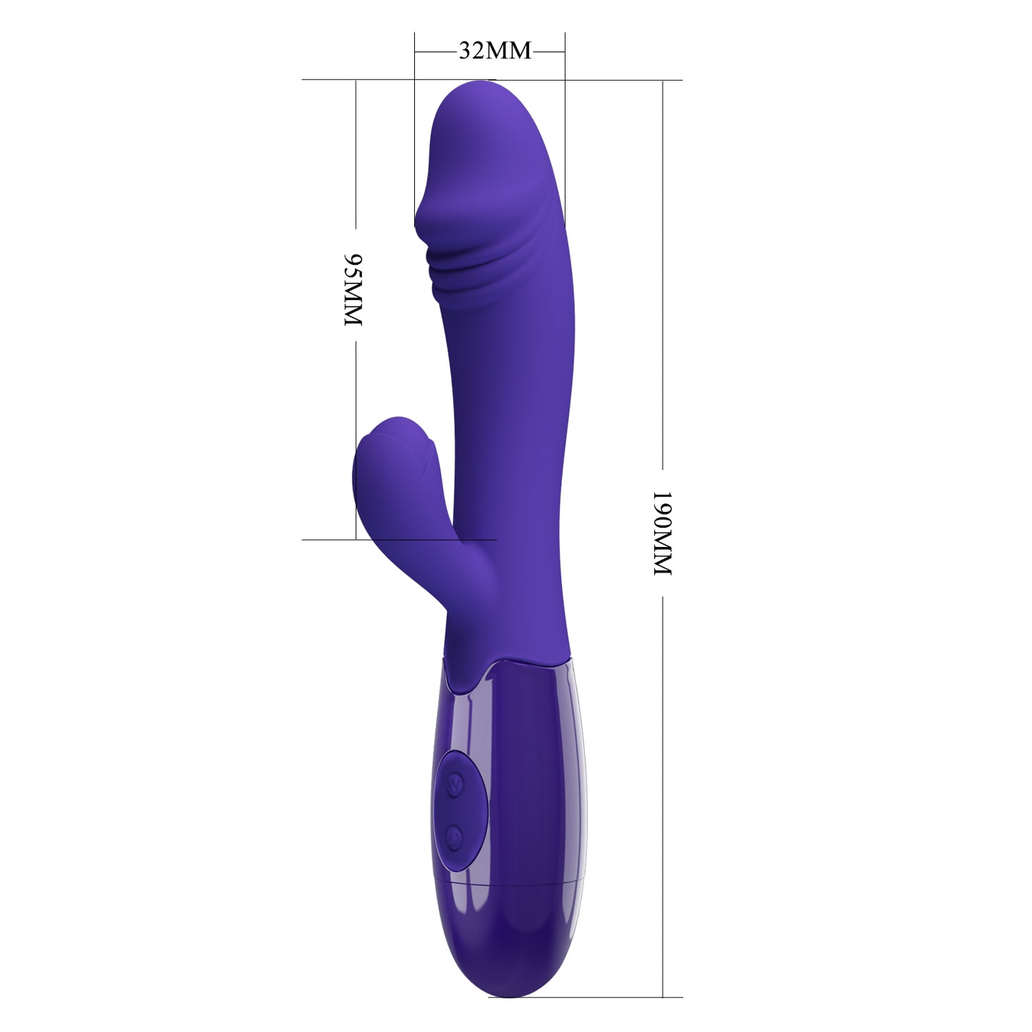 Pretty Love Snappy Youth Rabbit Vibrator Purple