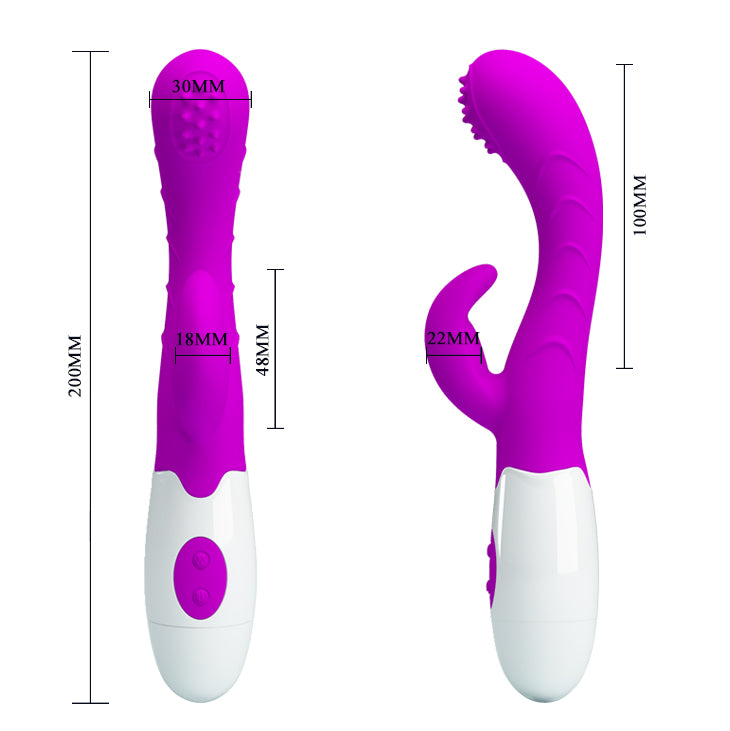 Pretty Love Arthur Rabbit Vibrator Purple