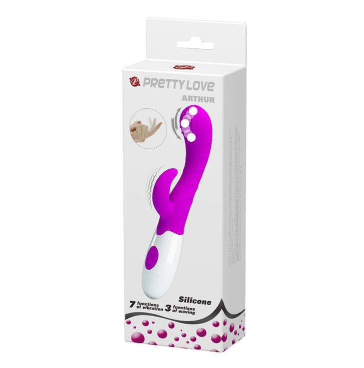 Pretty Love Arthur Rabbit Vibrator Purple