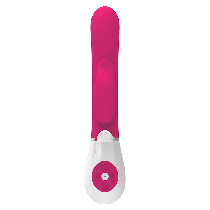 Pretty Love Felix Silicone Rabbit Vibrator Dark Pink