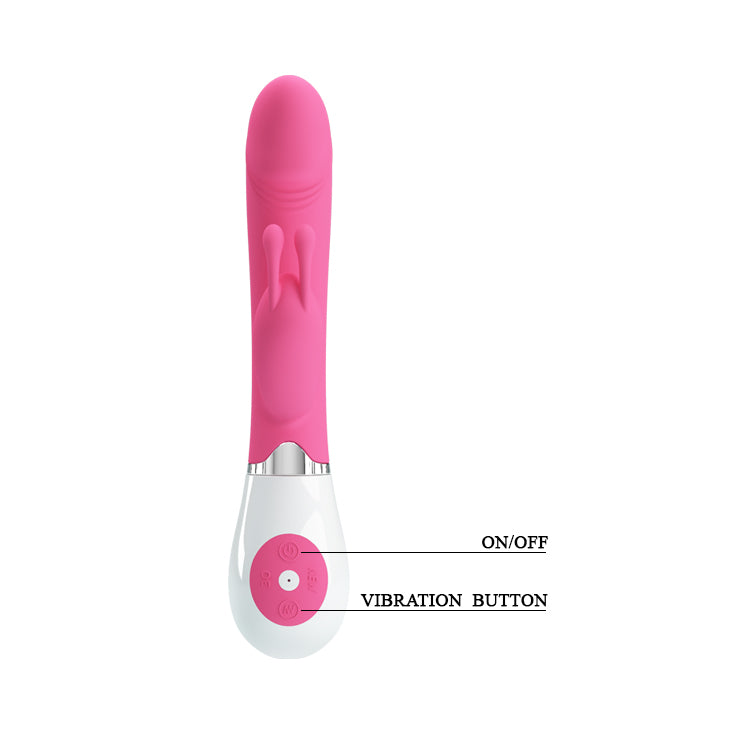 Pretty Love Gene Rabbit Vibrator Pink