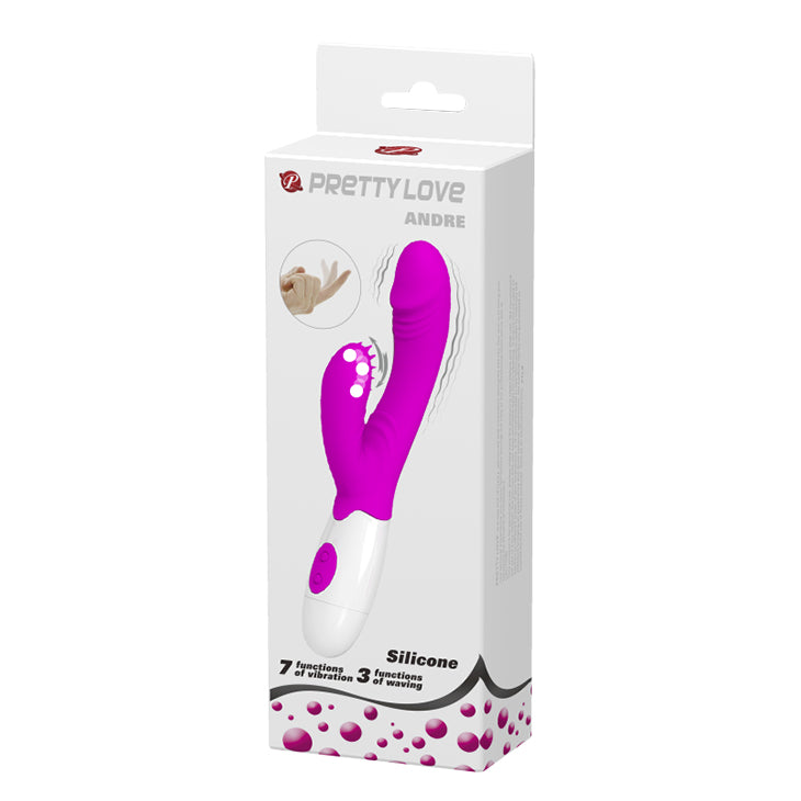 Pretty Love Andre Rabbit Vibrator Purple