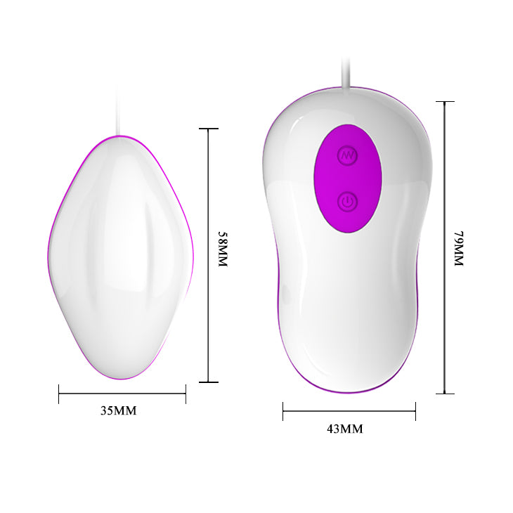 Pretty Love Avery 30 Function Egg Magenta & White with Remote