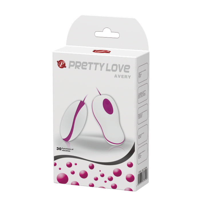 Pretty Love Avery 30 Function Egg Magenta & White with Remote