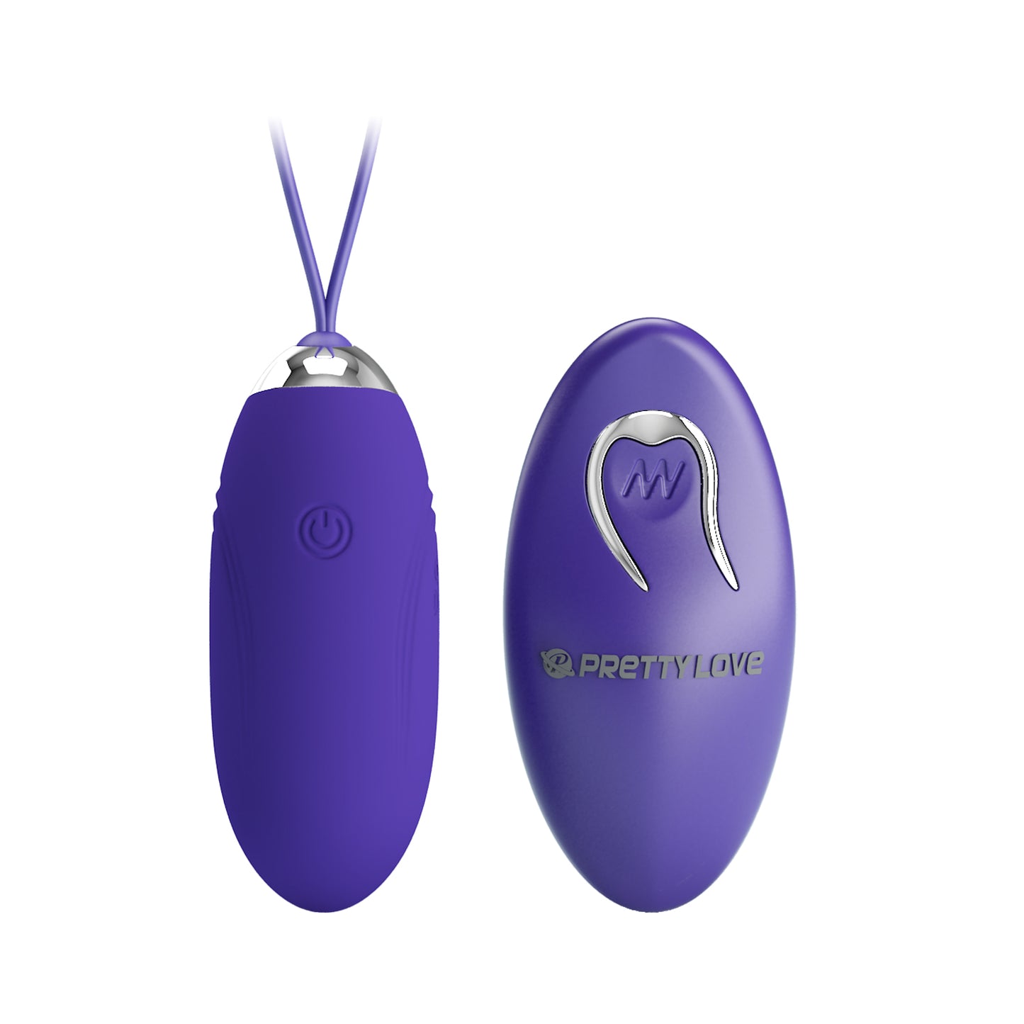 Pretty Love Jenny Youth Smooth Egg Vibrator with Remote Control Purple