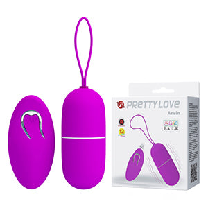 Pretty Love Arvin Vibrating Egg Purple with Remote