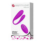 Pretty Love USB Rechargeable Aldrich Clitoral Vibrator w Remote Control Purple