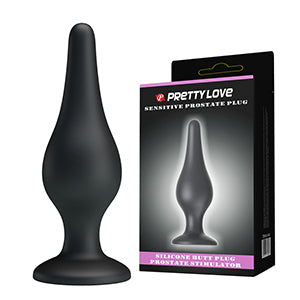 Pretty Love Silicone Butt Plug 5.5" x 1.8" Black