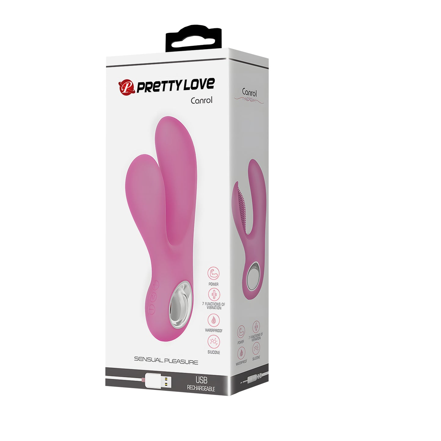 Pretty Love Canrol G-Spot Massager and Clitoral Stimulation Vibrator Pink