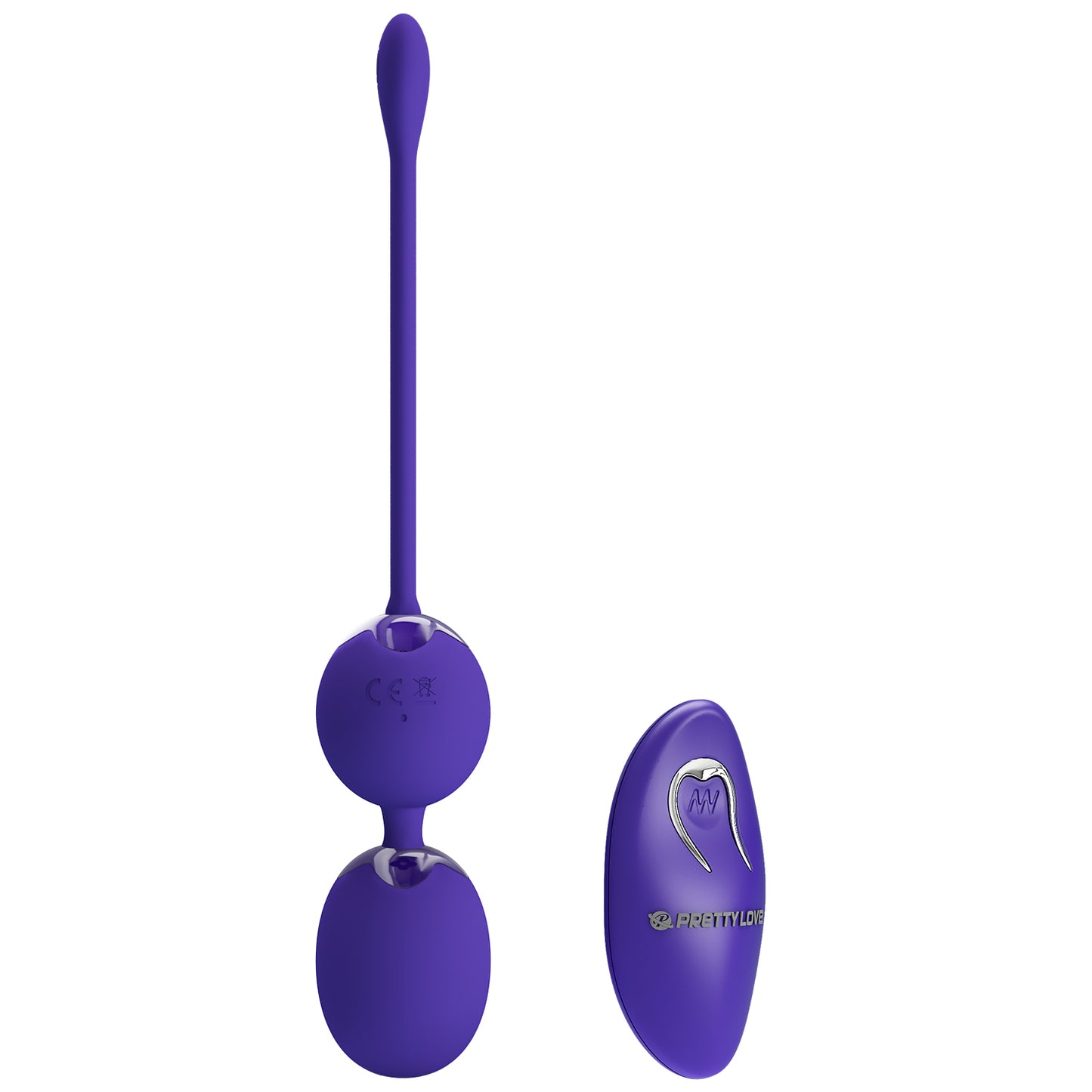 Pretty Love Willie Youth Kegel Balls Vibrator with Remote Control Purple