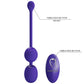 Pretty Love Willie Youth Kegel Balls Vibrator with Remote Control Purple