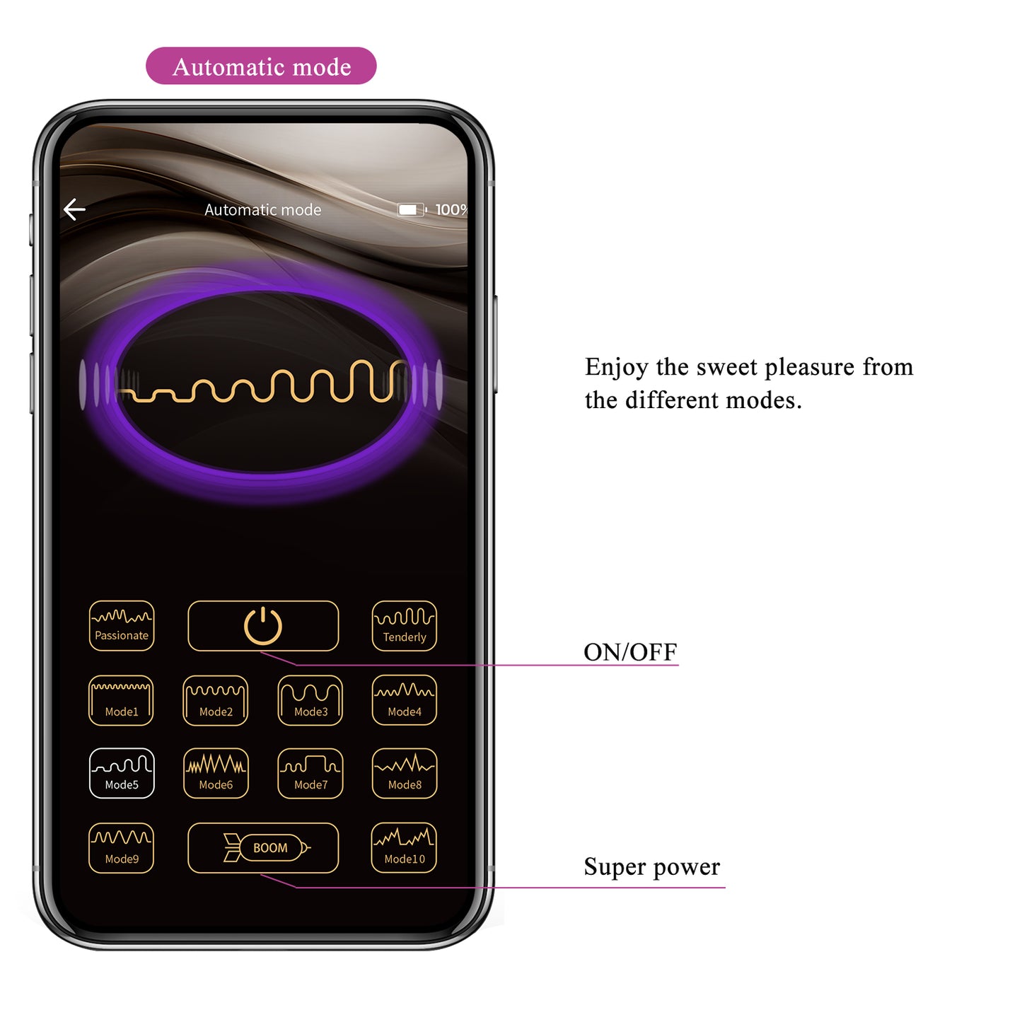 Pretty Love Doreen Vibrating Egg Vibrator Soft Pink (App Control)