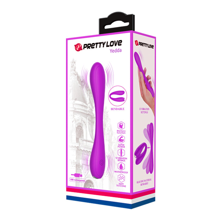 Pretty Love Yedda G-Spot and Clitoral Stimulator Vibrator Purple