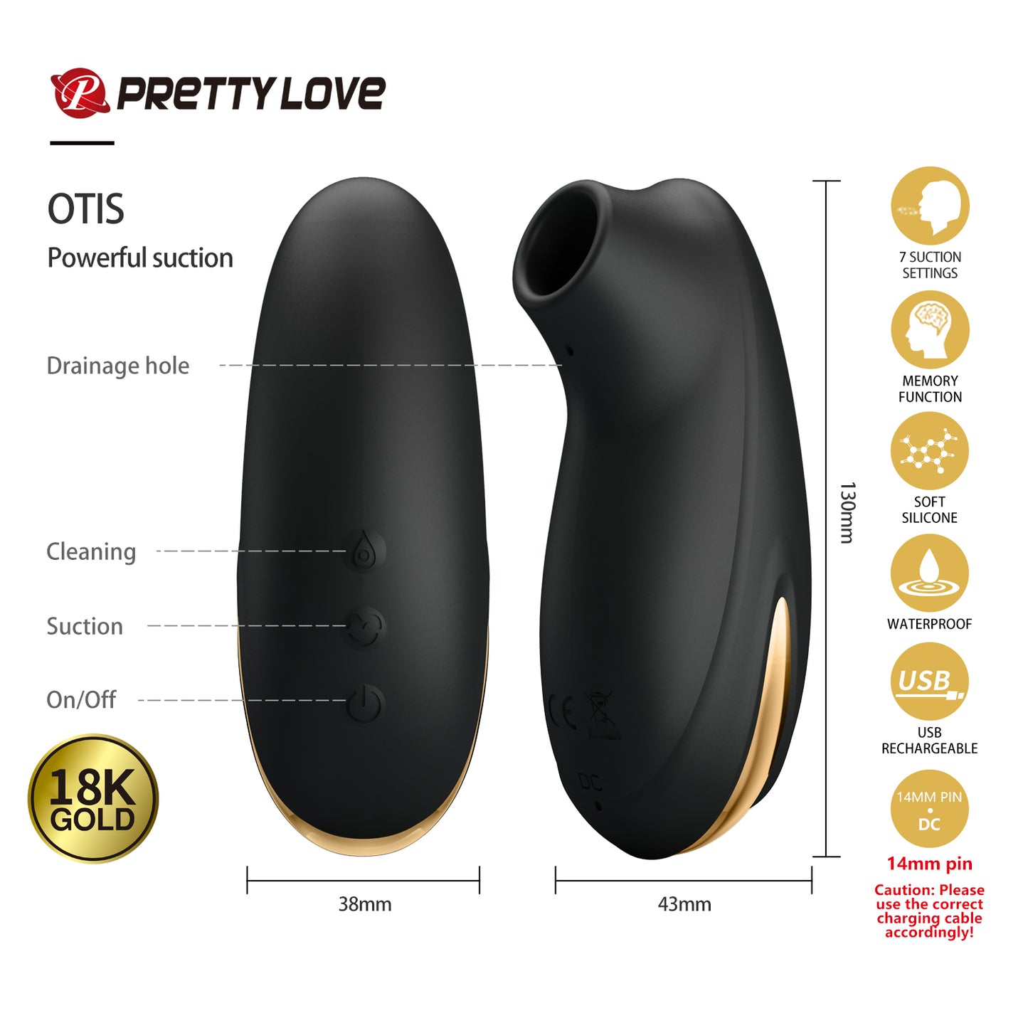 Pretty Love Queen's Luxury Collection - Sex Toy Gift Set - 12 Pieces Black/Gold