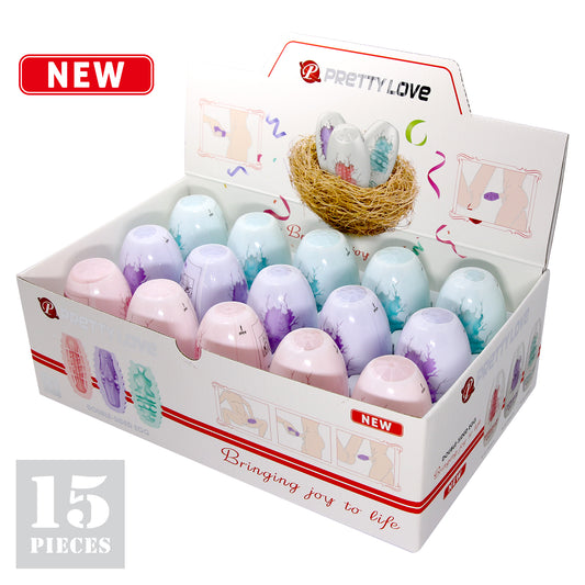 Pretty Love Fantastic Egg Hard Boiled Masturbator - 15 Pieces