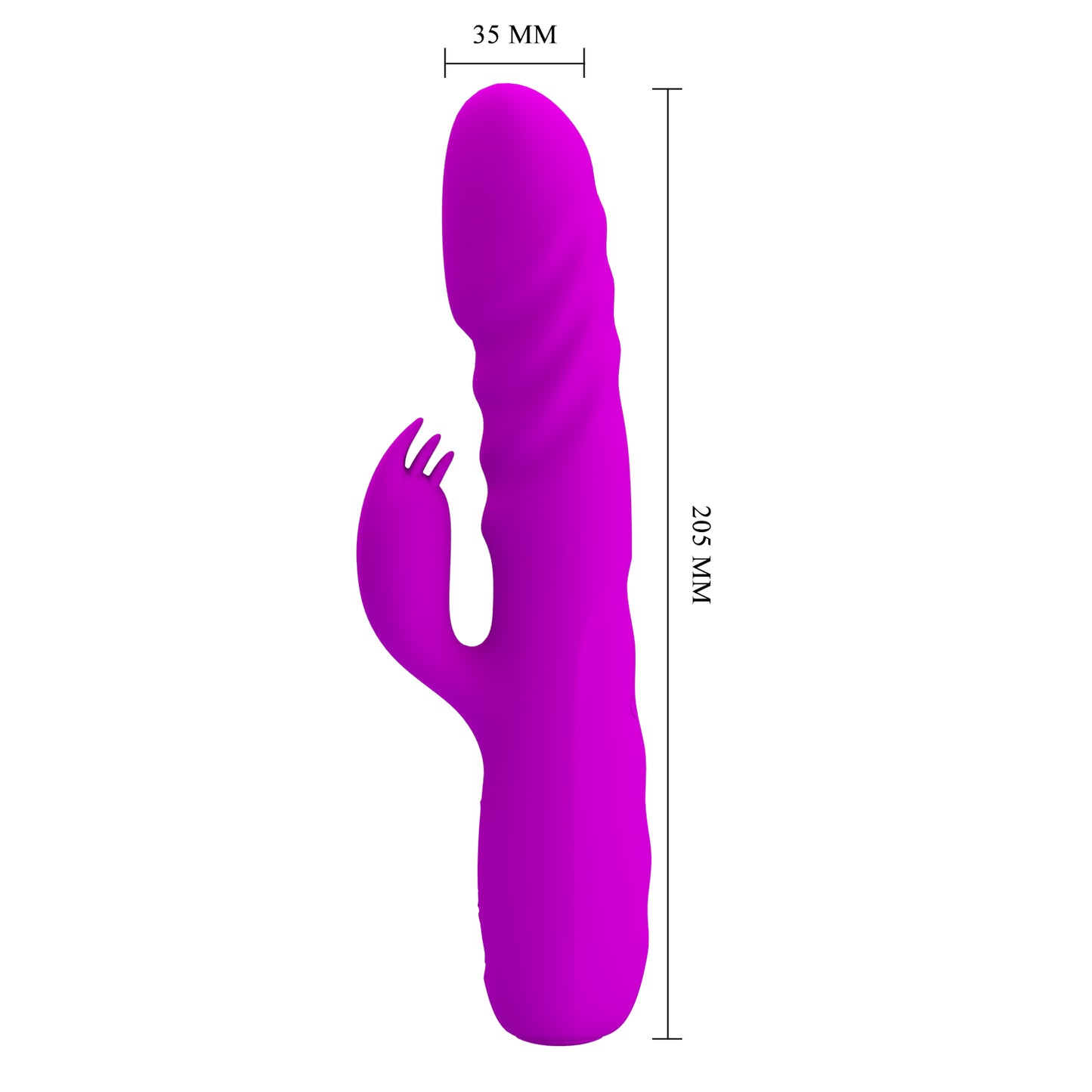 Pretty Love Melanie Thrusting Rabbit Vibrator Purple