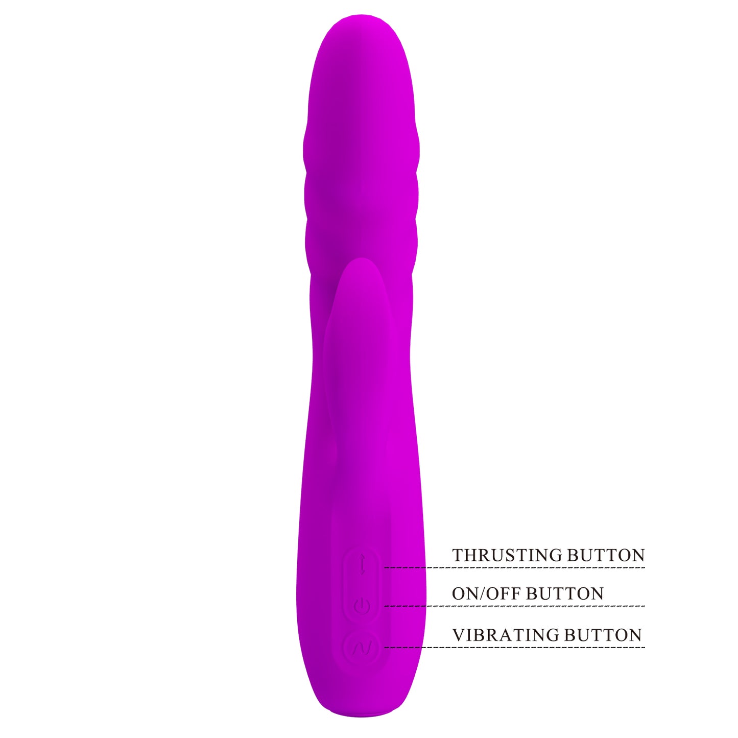 Pretty Love Melanie Thrusting Rabbit Vibrator Purple