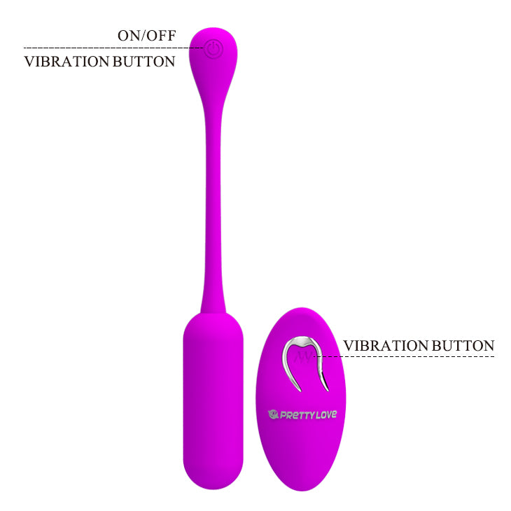 Pretty Love Lechies Remote Control Panty Egg Vibrator Purple