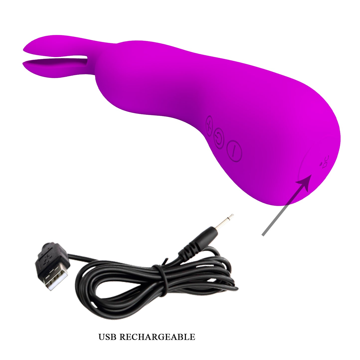 Pretty Love Nakki Bunny Rabbit Ears Vibrator Purple