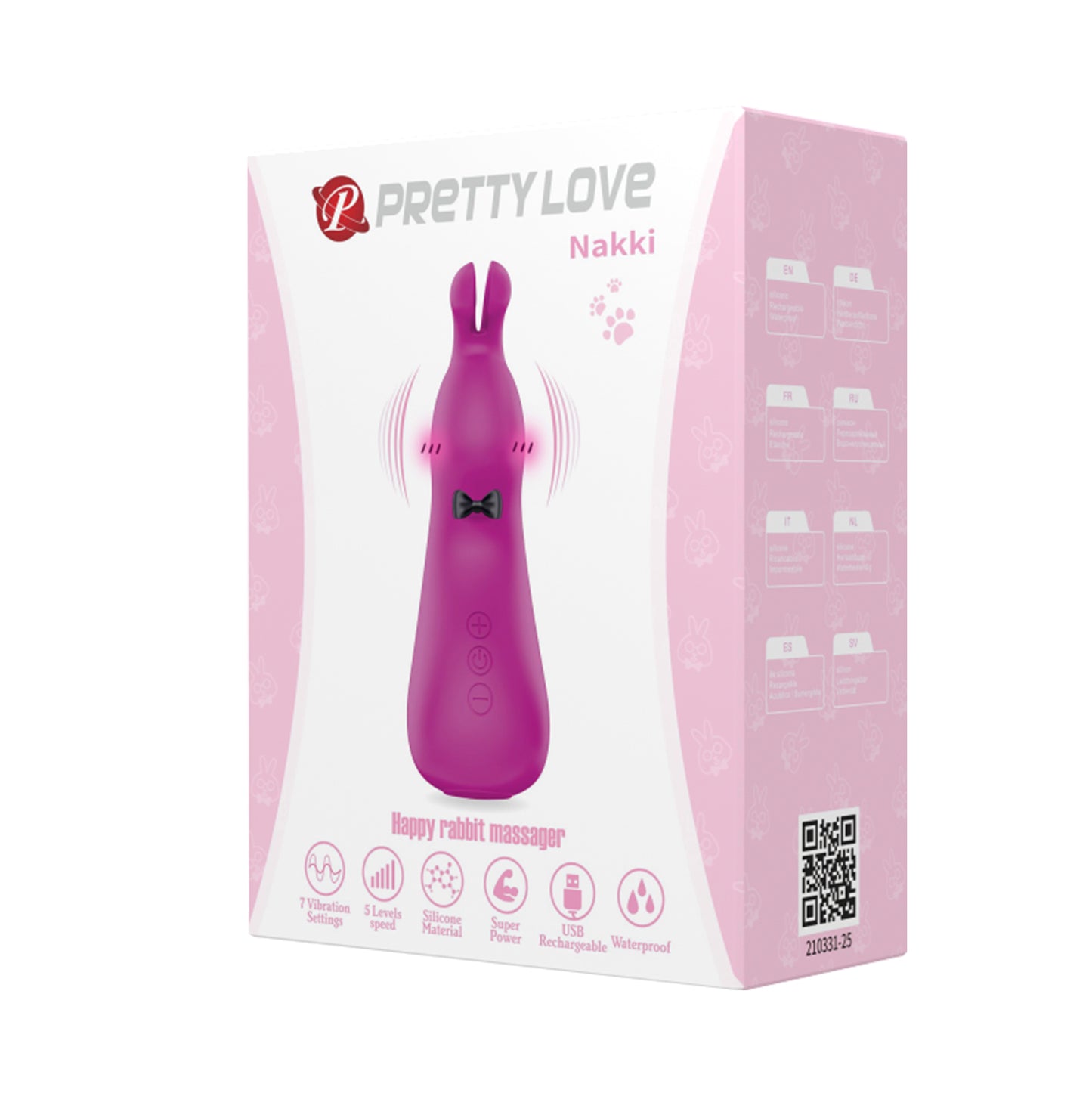 Pretty Love Nakki Bunny Rabbit Ears Vibrator Purple